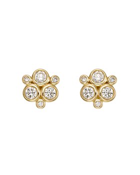 Temple St. Clair - 18K Yellow Gold Classic Trio Earrings with Diamonds