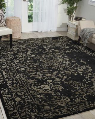 Opaline Rug - Midnight Silver, 8' x 10'