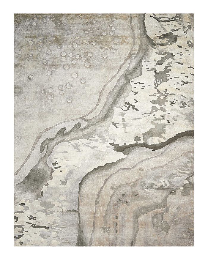 Nourison Prismatic Prs05 Rug - Abstract Silver Cloud, 3'9 X 5'9