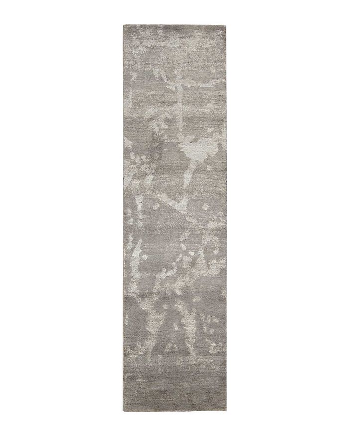 Nourison Silk Shadows Sha02 Runner Rug, 2'3 X 8' In Silver