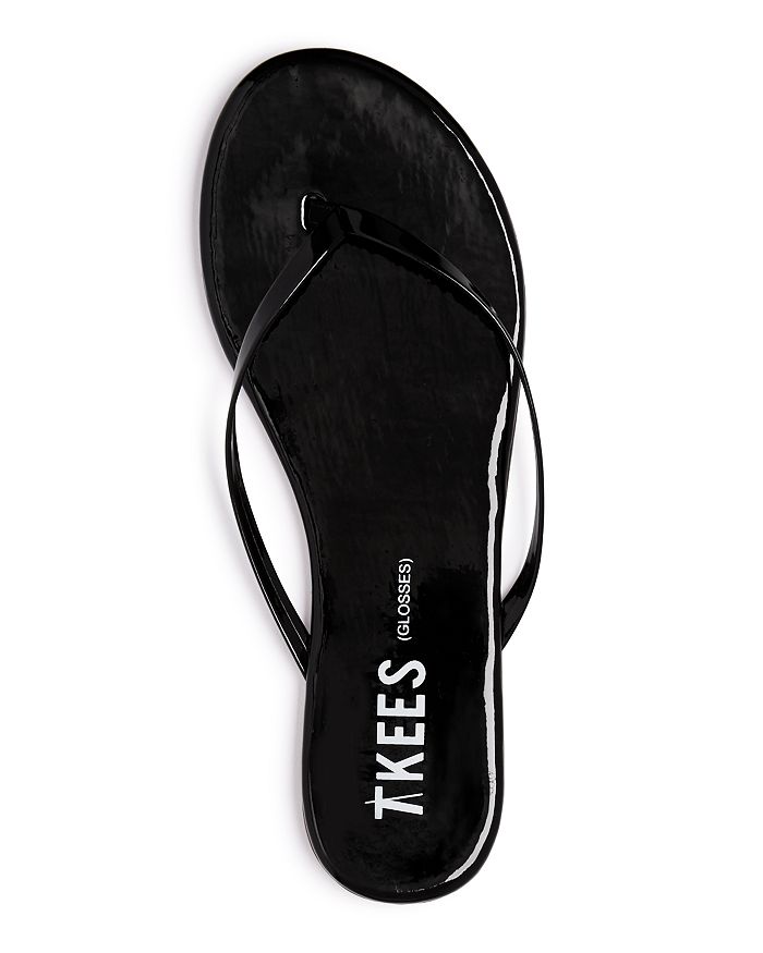 Shop Tkees Women's Glosses Flip Flops In Licorice