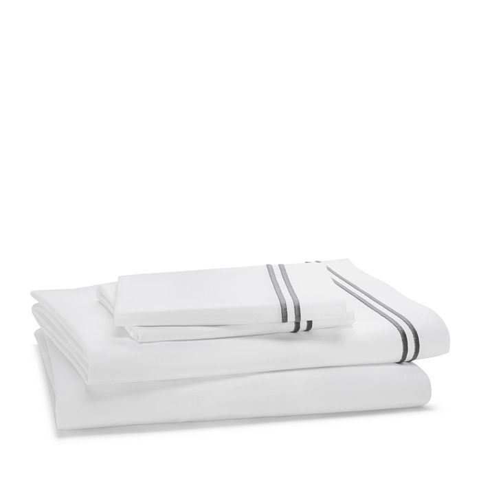 Frette Classic Sheet Set, California King In White/khaki