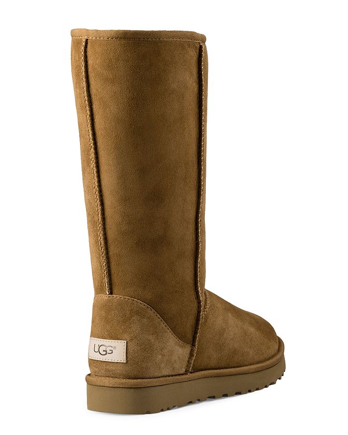 Shop Ugg Classic Ii Tall Shearling Boots In Chestnut
