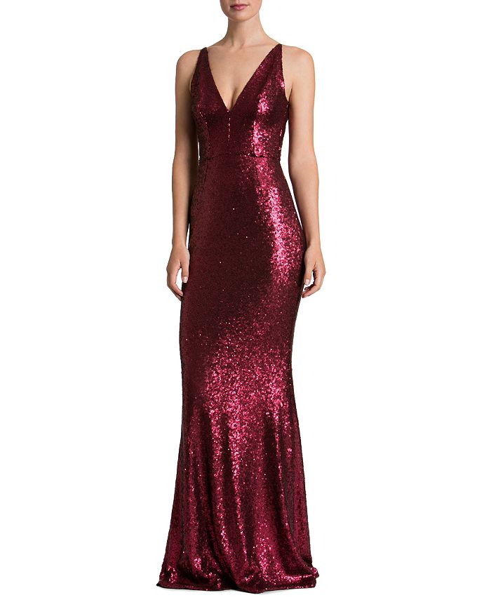 Dress the Population Sequin Gown Bloomingdale s