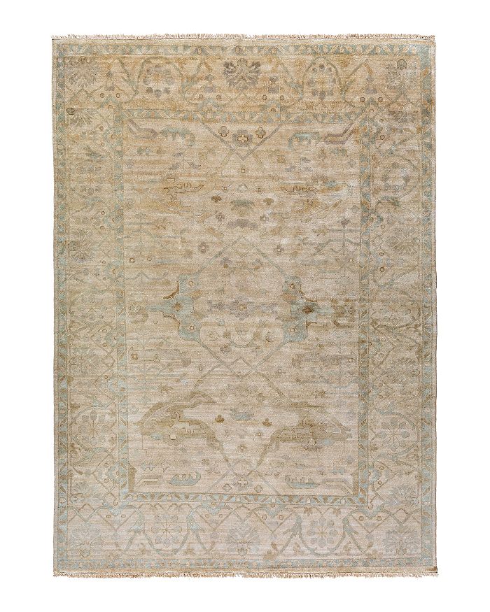 Surya Antique Area Rug, 8' X 11' In Sage/khaki Camel