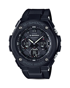 Photos - Wrist Watch G-Shock Analog and Digital Combo Solar Strap Watch, 55.2mm Black GSTS100G