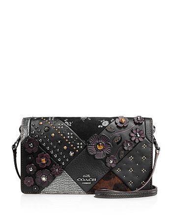 COACH Embellished Canyon Quilt Foldover Crossbody | Bloomingdale's