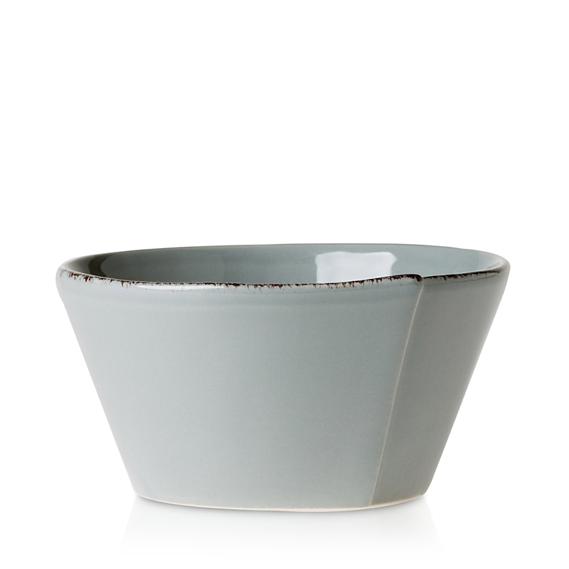 Vietri Lastra Stacking Cereal Bowl, Gray In Gray