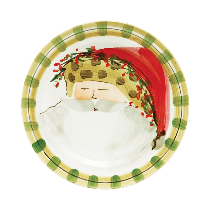 Vietri Old St. Nick Dinner Plate In Multi