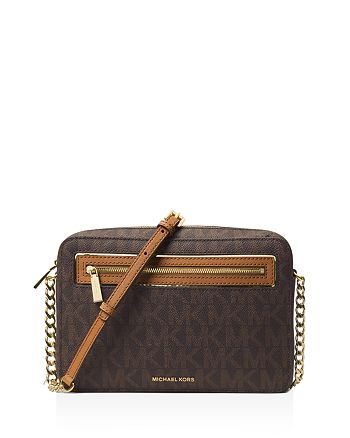 MICHAEL Michael Kors Frame Out Signature Large East/West Crossbody |  Bloomingdale's