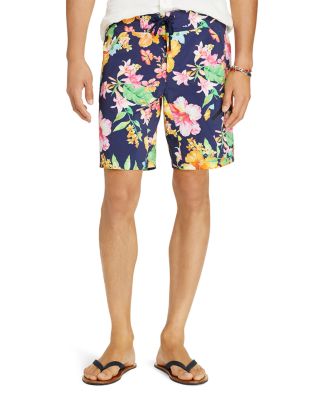 polo floral swim trunks