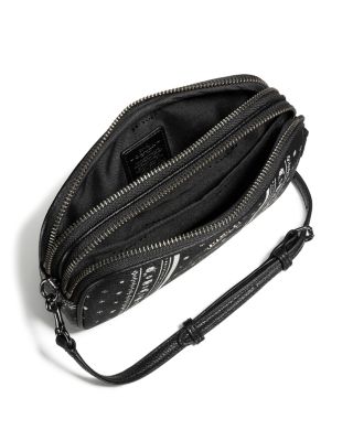 COACH Crossbody Clutch in Skull Bandana Print Coated Canvas