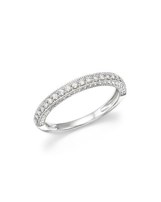 14k white gold band ring womens