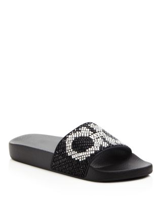 women's embellished slides