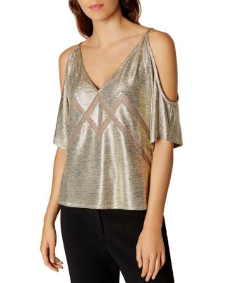 karen millen cold shoulder top