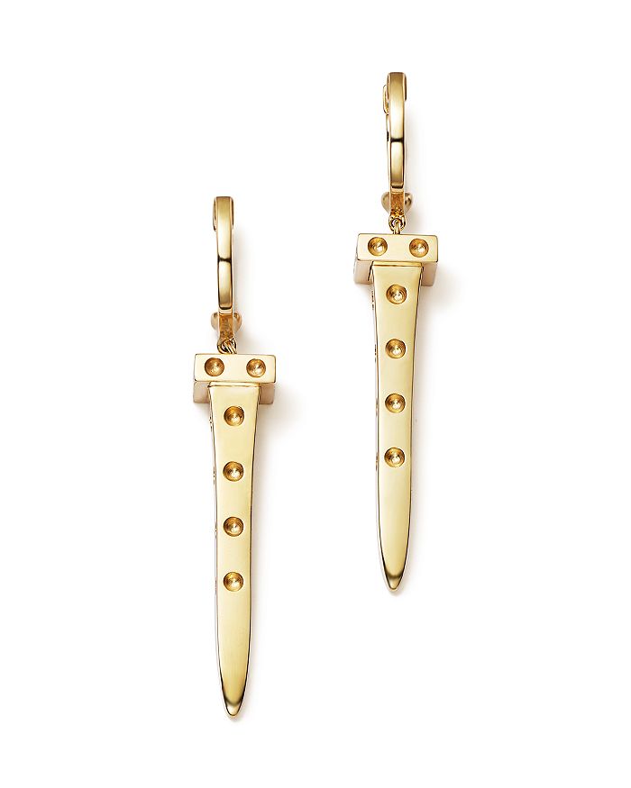 Roberto Coin 18k Yellow Gold Pois Moi Chiodo Drop Earrings - 100%