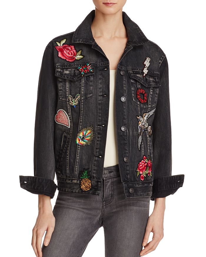 Sunset & Spring - Patched Denim Jacket - 100% Exclusive