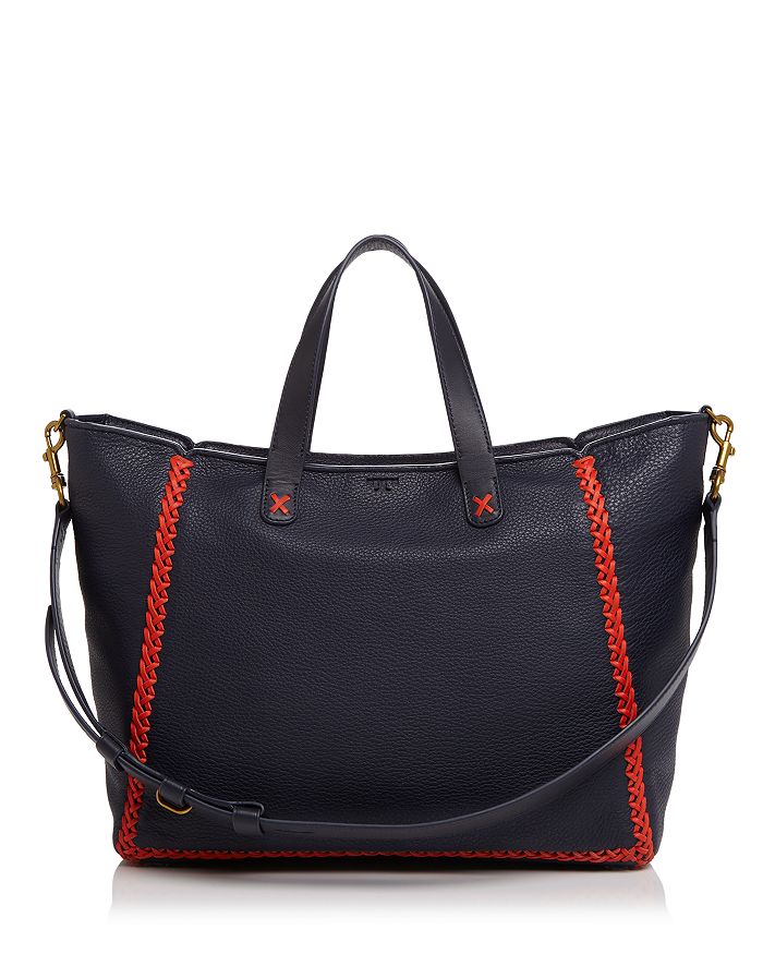 Tory Burch Softy Whipstitch Medium Leather Tote | Bloomingdale's