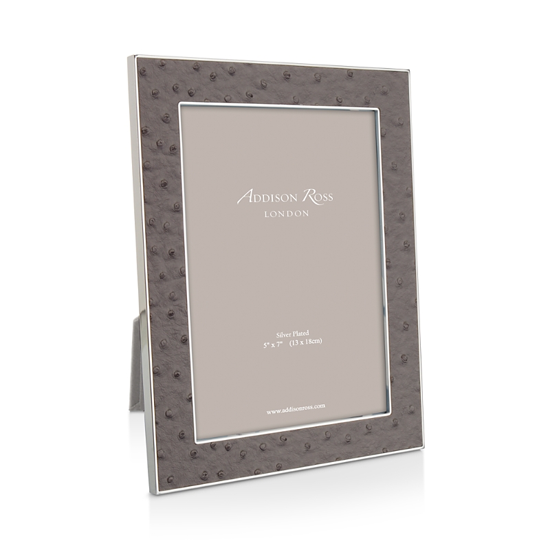 Addison Ross Ostrich Frame, 5 X 7 In Dark Gray