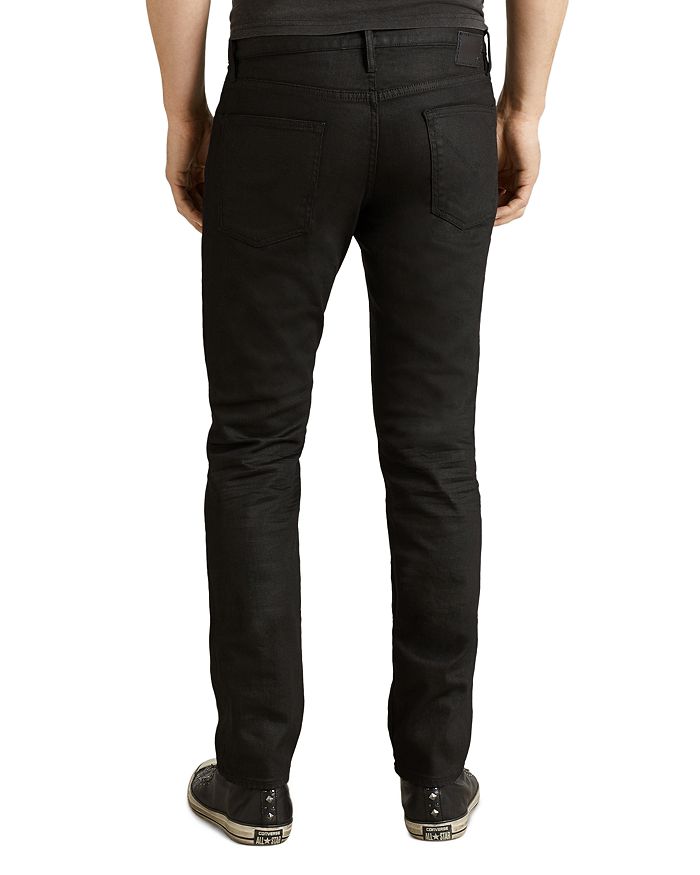 Shop John Varvatos Star Usa Bowery Slim Straight Fit Jeans In Jet Black
