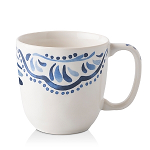 Juliska Iberian Journey Indigo Coffee/tea Cup In White