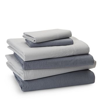 Calvin Klein Washed Essentials Micro Stripe Sheet Set Queen