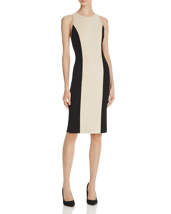 Alice and Olivia Alice Olivia Dex Suede Color Block Dress Bloomingdale s