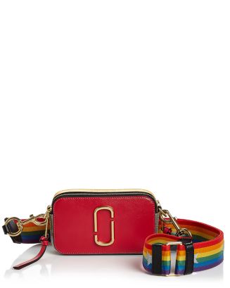 MARC JACOBS MARC JACOBS Snapshot Rainbow Strap Color Block Saffiano Leather Camera Bag Bloomingdale s