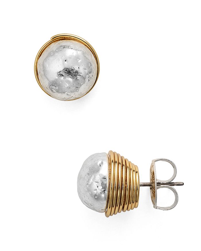 Wire wrapped stud clearance earrings