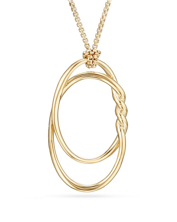 DAVID YURMAN CONTINUANCE PENDANT NECKLACE IN 18K GOLD,N13199 88