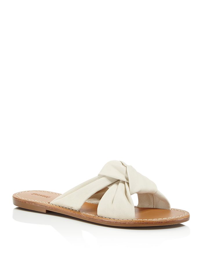 Soludos - Women's Leather Knotted Slide Sandals