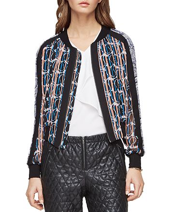 Bcbgmaxazria Harrison Abstract Print Bomber Jacket Bloomingdale S Bcbgmaxazria jacket coat faux fur leopard moto austen cropped outerwear xstop rated seller. bloomingdale s