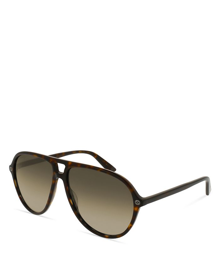 Gucci Men's Oversized Brow Bar Aviator Sunglasses, 59mm Bloomingdale's