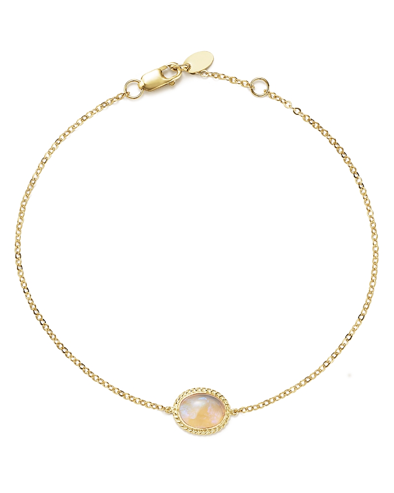 Bloomingdale's Opal Oval Bracelet In 14k Yellow Gold - Exclusive In Opal/gold