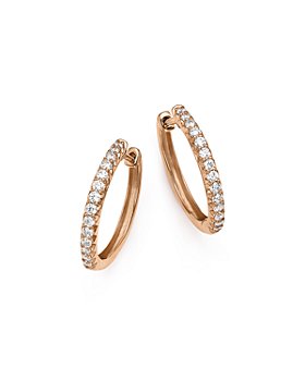 Bloomingdale's - Diamond Hoop Earrings in 14K Rose Gold, .40 ct. t.w. - 100% Exclusive