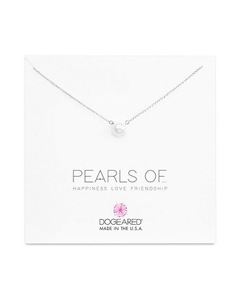 Dogeared - Dogeared Large Freshwater Pearl Necklace, 16"