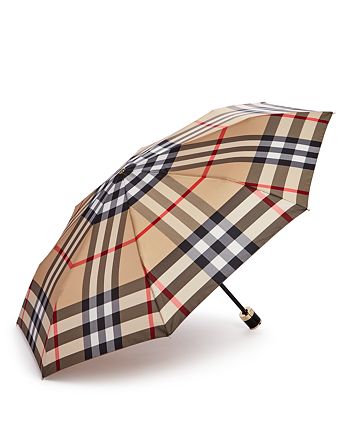 eksplicit komprimeret enkel Burberry Trafalgar Packable Check Umbrella | Bloomingdale's