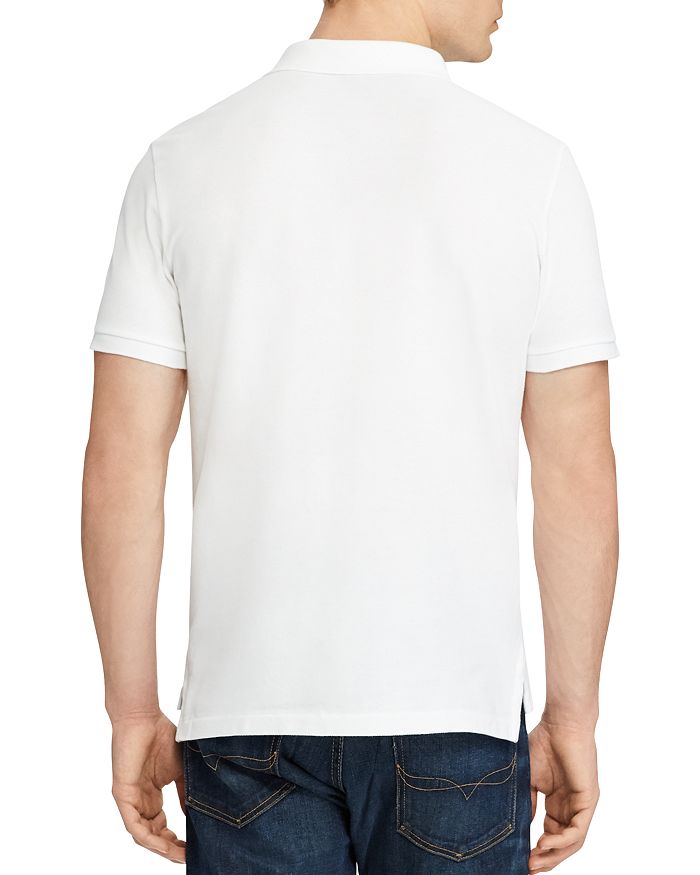 Shop Polo Ralph Lauren Custom Slim Fit Mesh Polo Shirt In White