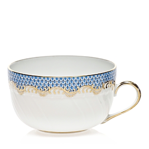 Herend Fishscale Canton Cup In Light Blue