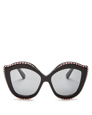 gucci embellished cat eye sunglasses