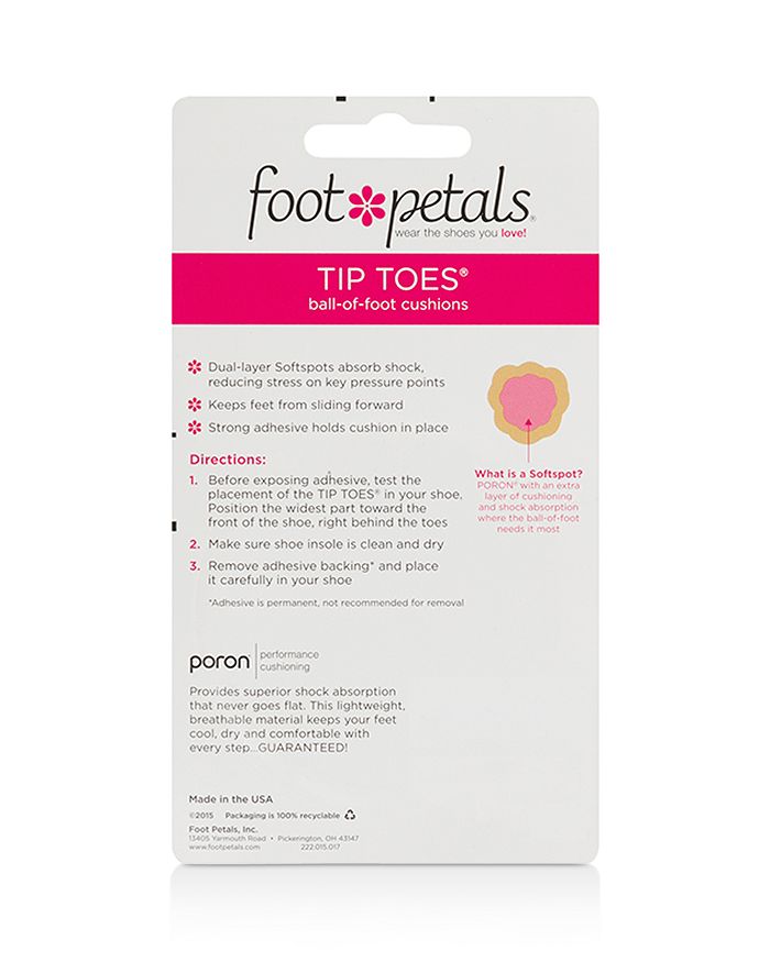 Foot Petals Tip Toes Cushions In Buttercup