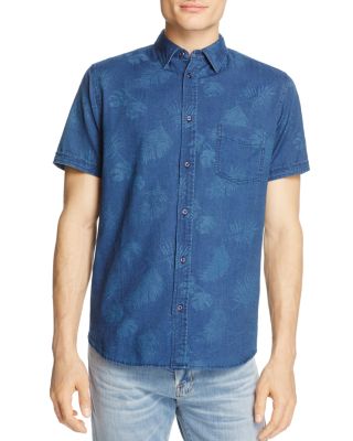 Rails - Carson Palm-Print Regular Fit Button-Down Shirt