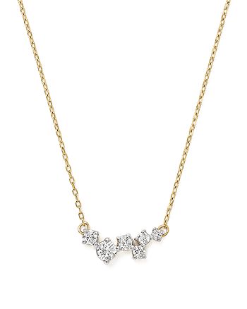 Adina Reyter - 14K Yellow Gold Scattered Diamond Necklace, 15"