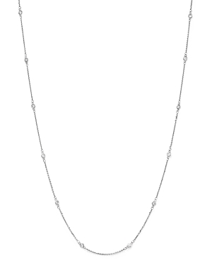 Diamond Station Necklace in 14K White Gold,.30 ct. t.w. - 100% Exclusive