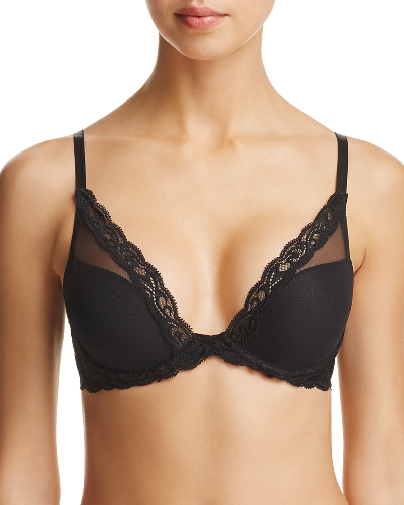 Natori Feathers Contour Plunge Bra