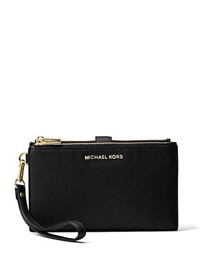 Michael Michael Kors Adele Double Zip Leather iPhone 7 Plus Wristlet