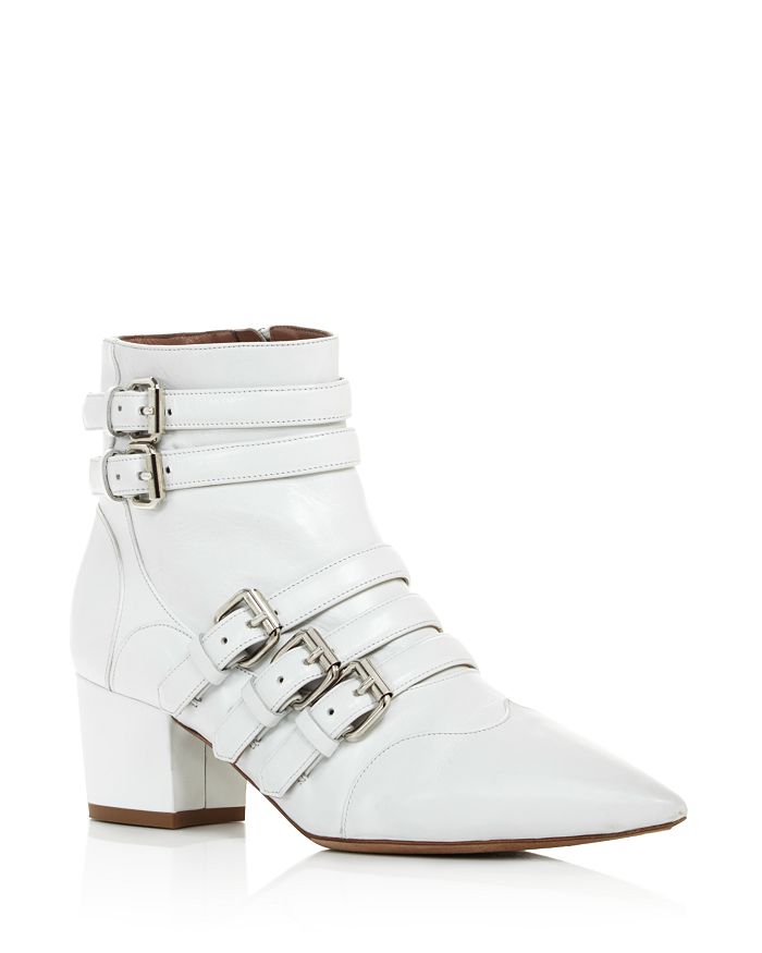 Tabitha Simmons Christy Buckled Block Heel Booties | Bloomingdale's