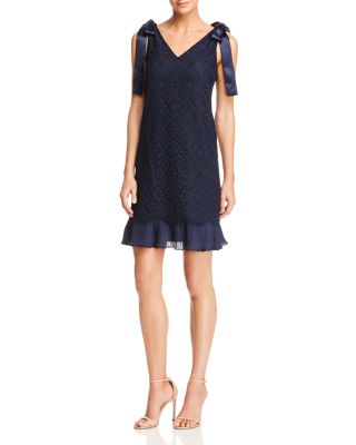 nanette Nanette Lepore Tie-Shoulder Lace Dress | Bloomingdale's Women