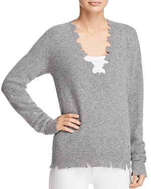 Iro. jeans Brody Distressed V-Neck Sweater at Bloomingdale's