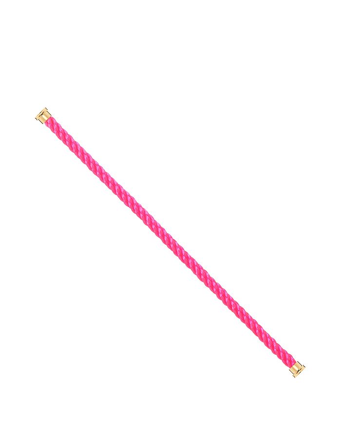 Fred Force 10 Large Cable Bracelet In Bright Pink/gold